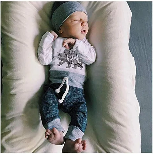 Vista 3 de Conjunto de ropa para bebés recién nacidos, conjunto de pantalones y pantalones