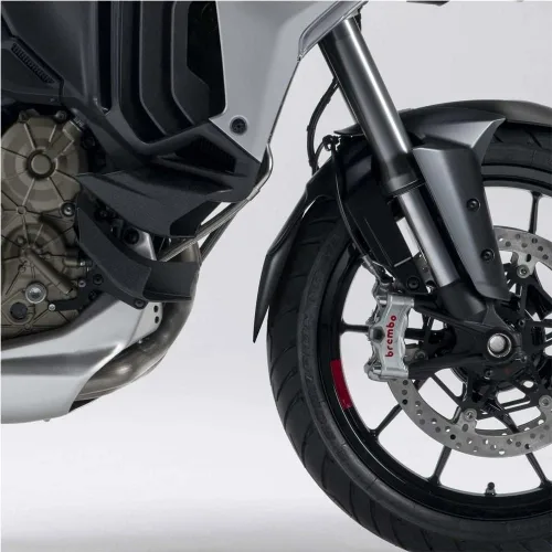 Vista 2 de Para Ducati Multistrada V4 Multistrada V4S 2021 2022 Cubierta de extensión de guardabarros delantero delantero negro para DUCABIKE