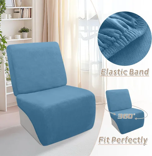 Vista 458 de Arfntevss Fundas de sofá seccional reclinable de terciopelo, Funda de sofá seccional de esquina para sofá reclinable, Funda elástica suave