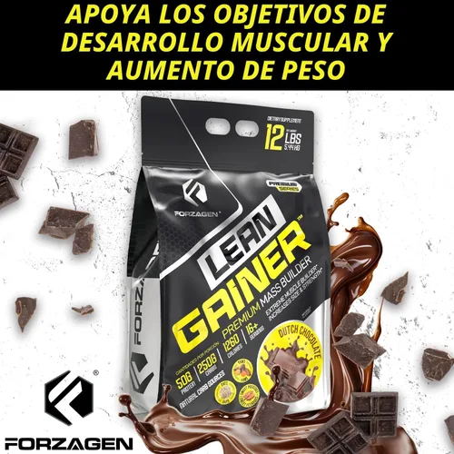 Vista 5 de Forzagen Lean Gainer Construyedor de Masa Premium Polvo de Proteína Ganador de Masa para Hombres y Mujeres Proteína de Alta Caloría, Ganancia