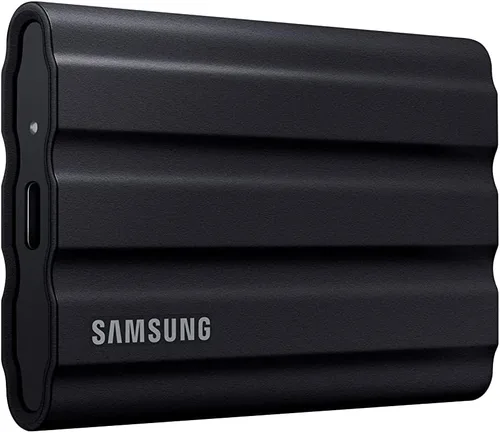 Vista 13 de Samsung T7 Shield 2TB, SSD portátil, hasta 1050MB/s, USB 3.2 Gen2, resistente, clasificación IP65, para fotógrafos, creadores de contenido