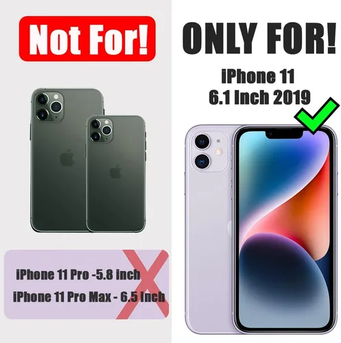 Vista 9 de Compatible con iPhone 11, funda transparente con flores florales a prueba de golpes, parte trasera dura, delgada, bonita funda transparente
