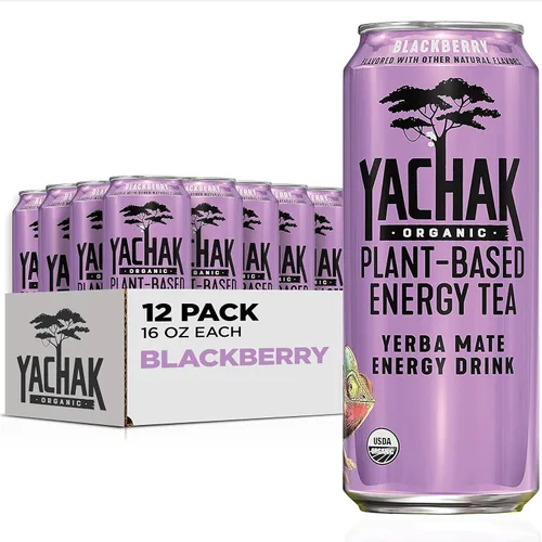 Vista 8 de Yachak Yerba Mate, azul baya, 16 onzas, paquete de 12