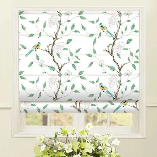 Vista 13 de Bamboo Cordless Roman Shades, Blackout Bamboo Blinds for Windows Block UV Rays, Ceiling/Inside/Outside/Door Mount, With Valance, Privacy Liner