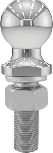 Vista 5 de CURT 40020 Bola de enganche cromada para remolque, 6,000 libras, diámetro de 2 pulgadas, vástago de 1 x 3 pulgadas