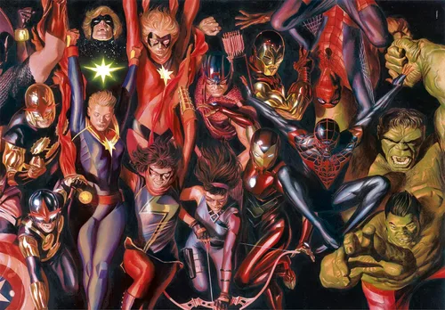 Vista 2 de Clementoni - 39675 - Puzzle Marvel Avengers - Rompecabezas de 1000 piezas, rompecabezas para adultos - Hecho en Italia