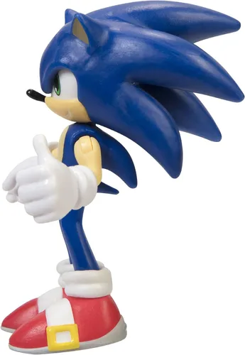 Vista 4 de Sonic The Hedgehog - Figura de acción de Sonic de 2.5 pulgadas, juguete coleccionable, 3 años