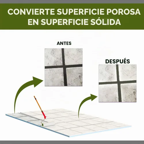 Vista 3 de CoverTec GlazeGuard Sellador de azulejos y lechadas de alto brillo 2 partes A+B 1 galón