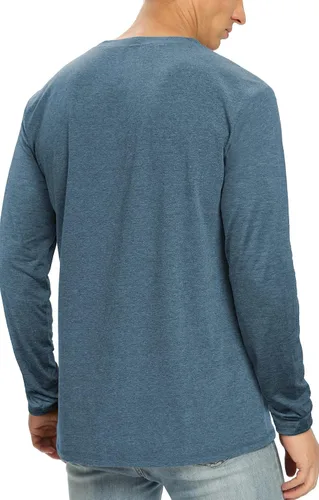 Vista 84 de NITAGUT Camiseta clásica de algodón para hombre con cuello redondo