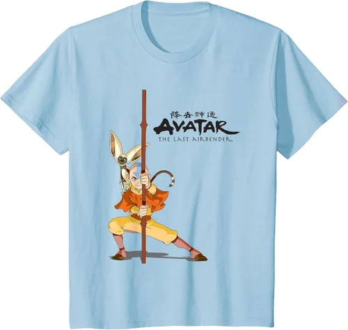 Vista 14 de Avatar: The Last Airbender Aang Momo Camiseta Heather Grey