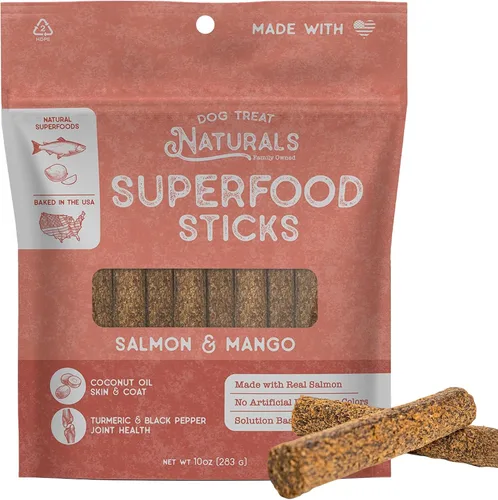 Vista 14 de Dog Treat Naturals Palitos de superalimento, carne de res y calabaza, bolsa de 10 onzas, palitos masticables para perros, totalmente naturales