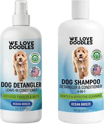 Vista 10 de We Love Doodles Spray desenredante para perros – Acondicionador sin enjuague para perros – Spray desenredante para perros – Spray desenredante