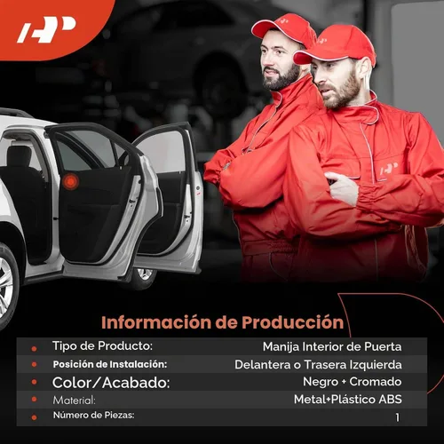 Vista 3 de A-Premium Manija de puerta interior delantera o trasera izquierda del conductor compatible con Nissan Altima 2013-2018, Pathfinder, Armada, Maxima