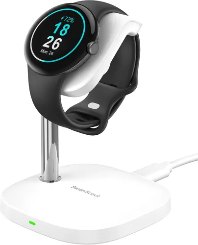 Vista 9 de SwanScout Soporte cargador para Google Pixel Watch 3/2