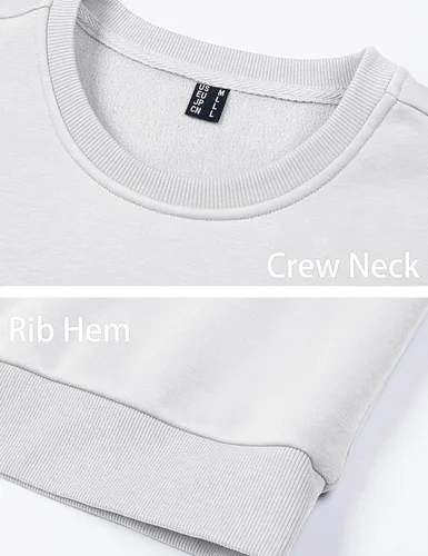Vista 109 de MAGCOMSEN Sudadera de cuello redondo para hombre de manga larga casual cálida de forro polar