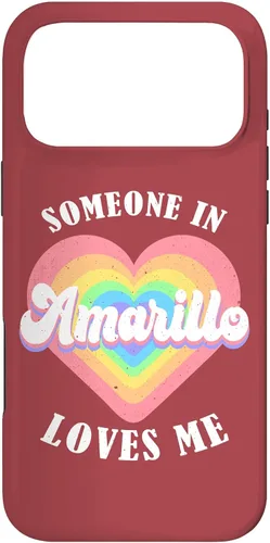 Vista 22 de Someone in Amarillo Loves Me City Heart Case for iPhone 17