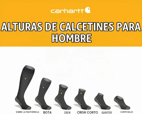 Vista 7 de Carhartt Calcetines Crew de peso medio SC4223M Force® para hombre, paquete de 3 Negro