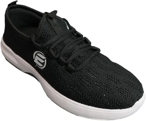 Vista 6 de ELITE Kona - Zapatos de bolos sin cordones para mujer, ligeros, atléticos, transpirables, suela universal Negro
