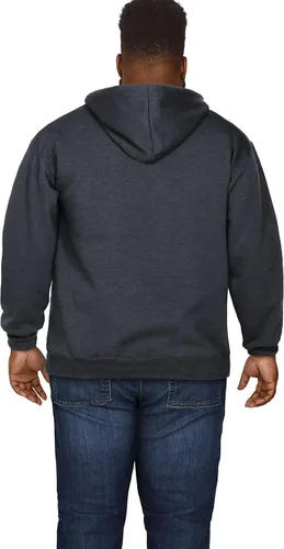 Vista 2 de Fruit of the Loom - Sudadera de vellón Eversoft con capucha, sin botones y con cremallera completa, absorbe la humedad y es transpirable, tallas