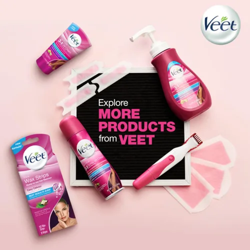 Vista 9 de Veet Crema Gel Depilación, Fórmula para Piel Sensible 6.76 fl oz (6.8 fl oz)