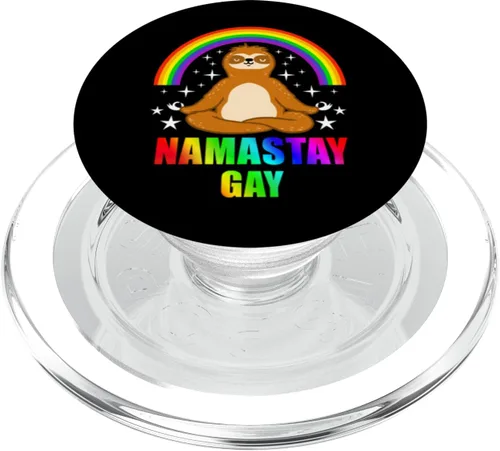 Vista 7 de Nama Stay Gay Yoga PopSockets intercambiables PopGrip