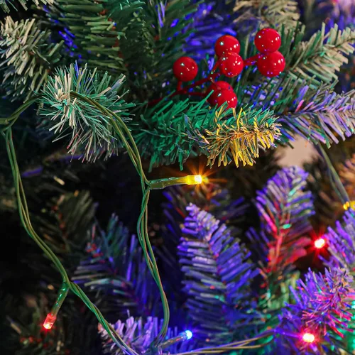 Vista 6 de 7.5ft Pre-Lit Artificial Christmas Tree