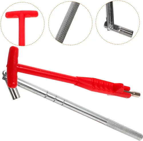 Vista 5 de Abaodam 4pcs Valve Stem Removal Tool and Valve Core Remover Set for Car and Motorcycle with 6# 7# Tire Repair Equipment