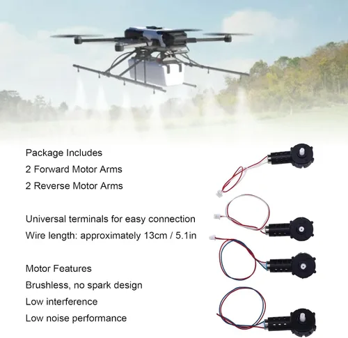 Vista 5 de Keenso Motor para drones, componentes de brazo de plástico para drones E88 E99 RC, fácil instalación, diseño duradero para reparaciones rápidas