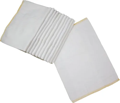 Vista 11 de OsoCozy Pañales de tela preplegados (1 doz), suaves, absorbentes, duraderos, 100% algodón