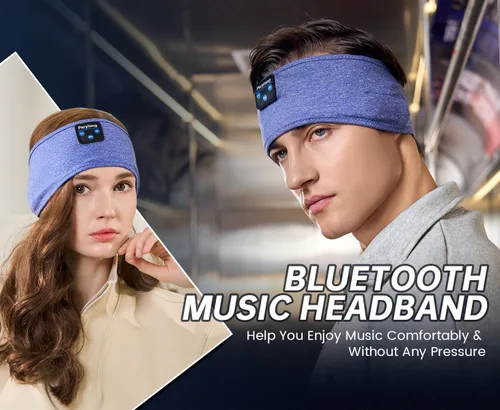 Vista 9 de Perytong: Audífonos para dormir de Bluetooth, diadema para dormir, ultra suave para durmientes laterales, regalos para dormir para hombres y mujeres