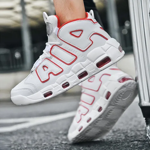 Vista 6 de EGGPOD High top Neutral Basketball Shoes Men's Shoes Women's Shoes Super Light Sneakers high top Graffiti Style Couple