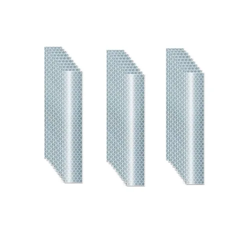 Vista 72 de Pegatinas reflectantes 1 pulgada de diámetro Redondas Reflectoras, Cinta adhesiva impermeable al aire libre de alta visibilidad (80 piezas)
