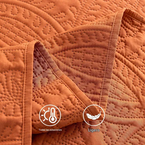 Vista 5 de SheRest - Juego de colcha individual - colcha de cama suave y transpirable, colcha con relieve de estilo moderno, colcha de microfibra ligera