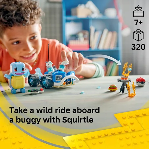 Vista 2 de LEGO Pokémon SMART Play: Trainer's Buggy Adventure with Squirtle 72156