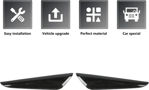 Vista 4 de RAZPOY Cubierta para reposabrazos de panel de puerta interior, moldura de panel de puerta interior compatible con accesorios interiores Chevrolet