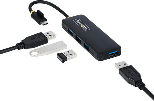 Vista 10 de StarTech Hub USB-A de 4 puertos de 5 Gbps con cable de 5 pulgadas/5.1 in, iMac (H5A4A-USB-HUB)