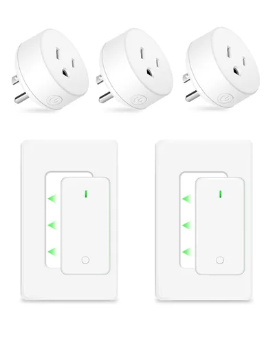 Vista 130 de NineLeaf - Enchufe de salida de control remoto, interruptor de luz de encendido y apagado inalámbrico desmontable 500FT Light Plug Decorator