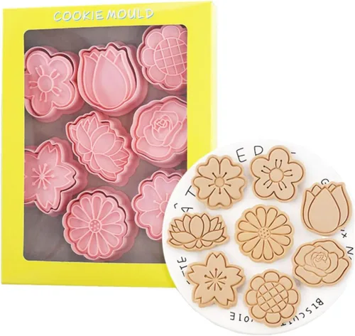 Vista 21 de Juego de 8 moldes de galletas de astronauta para hornear, moldes de galletas alienígenas, juego de moldes de galletas de meteoritos y herramientas