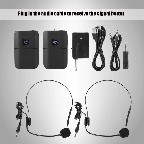 Vista 4 de Micrófono inalámbrico UHF con pantalla LED