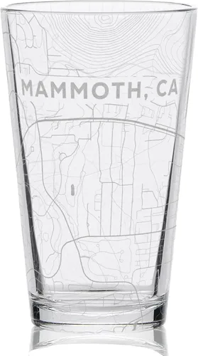 Vista 14 de ASPEN COLORADO - Vaso de pinta grabado Gran idea de regalo de mapa de topografía de montaña de estación de esquí