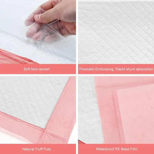 Vista 4 de Rocinha Paquete de 100 almohadillas desechables para cambiar pañales impermeables para bebé Cubierta de almohadilla para cambiar pañales