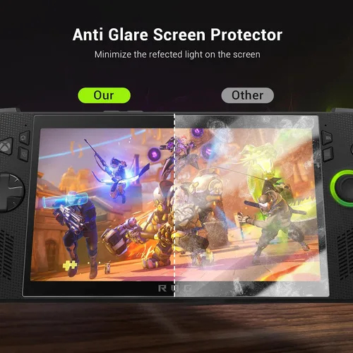 Vista 5 de CoBak Protector de pantalla de vidrio templado 9H para ASUS ROG Xbox Ally y ROG Xbox Ally X 2025 de 7 pulgadas, instalación de alineación