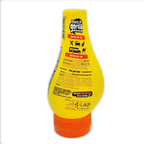 Vista 3 de Moco De Gorila Mini Punk. Gel para el cabello de máxima sujeción. Botella fácil de apretar, sin residuos. 2.99 oz / 84.7 gr. Paquete de 3