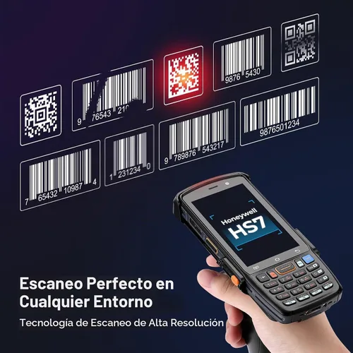 Vista 4 de MUNBYN - Escáner de código de barras Android 082Pro, Android 12 PDA, funciona con el motor de escaneo de código de barras Honeywell HS7, computadora