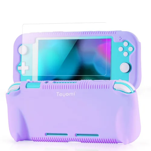 Vista 12 de Teyomi Protective Case Compatible with Nintendo Switch Lite, Silicone Protective Cover for Nintendo Switch Lite with Tempered Glass Screen