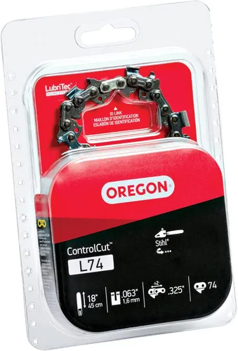 Vista 3 de Oregon. Cadena de sierra L74, 35Sl Cincel Pro-Guard, eslabón en C, se adapta a modelos Stihl, 18 pulgadas., 1 Cadena de sierra de repuesto