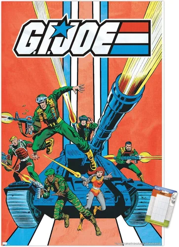Vista 10 de Trends International GI Joe-Tank - Póster de pared, 14.725 x 22.375 pulgadas, versión enmarcada de madera de granero