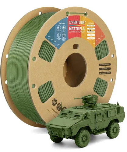 Vista 53 de OVERTURE - Filamento de fibra de carbono PLA para impresora 3D de 1.75 mm, carrete de cartón PLA de 2.2 libras, precisión dimensional +/- 0.02 mm