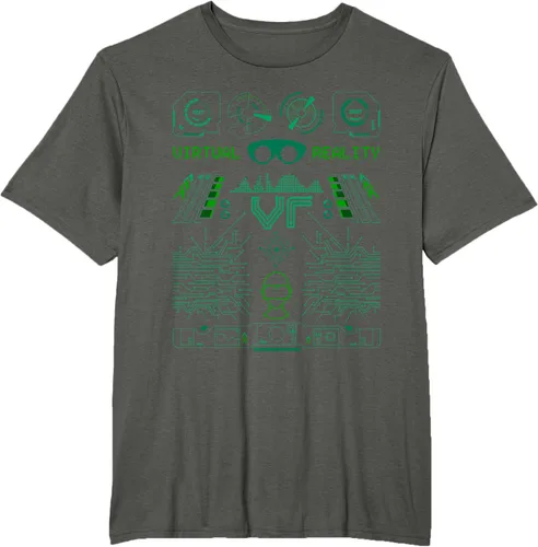Vista 5 de Camiseta de realidad virtual VR Retro Gamers, Negro, S