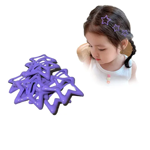 Vista 9 de Pinzas para el pelo Y2k pequeñas Kawaii antideslizantes con estrellas para el cabello, accesorios para mujeres